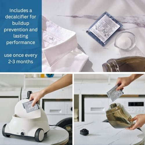 SALAV GS18 Full-Size Clothes Steamer - 1500W Power, 1.8L Water Tank, 60-Min Garment Steam, Iron Clothing, Adjustable Pole & Wheels for Easy Storage, Professional Standing Steamer for Clothes, White 6