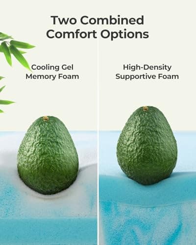 PERLECARE Medium Firm Mattress Topper Queen- 3 Inch Bamboo Memory Foam Mattress Topper for Pressure Relief, Queen Bed Topper Suitable for Side Sleepers and Back Sleepers, Removable & Washable 5