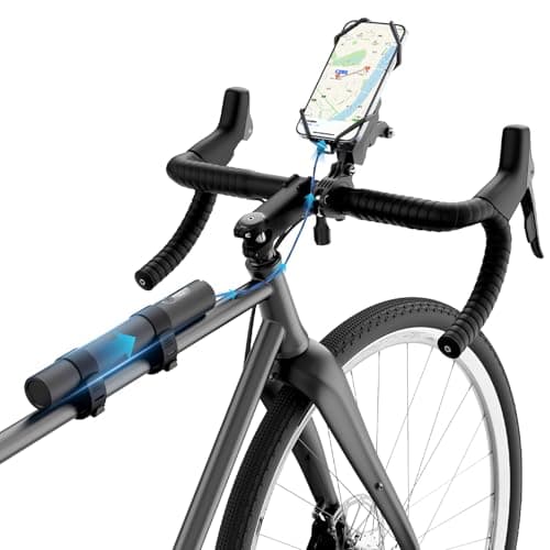 Redcomets USB Rechargeable Bike Handlebar Extender,7.8in Bicycle Handlebar Extension and a Built-in 10000mAh Bike Phone Charger, Support 22.5W PD Fast charge