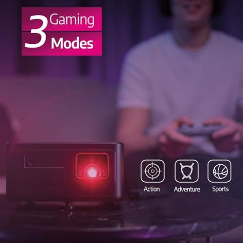 Philips, GamePix 900, 4K projector, resolution 3840 x 2160 pixels, latency of 6 ms with refresh rate of 240 Hz, 1000 lumens, ANSI, WiFi 6, black. 5