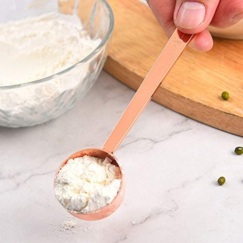 Coffee Scoops, 1 PC 15 ML (1 TPSP) 304 Stainless Steel Tablespoon Long Handle Measuring tablespoon Fits Container for Ground, Brewing, Milk Brewin (5.7inches) 5
