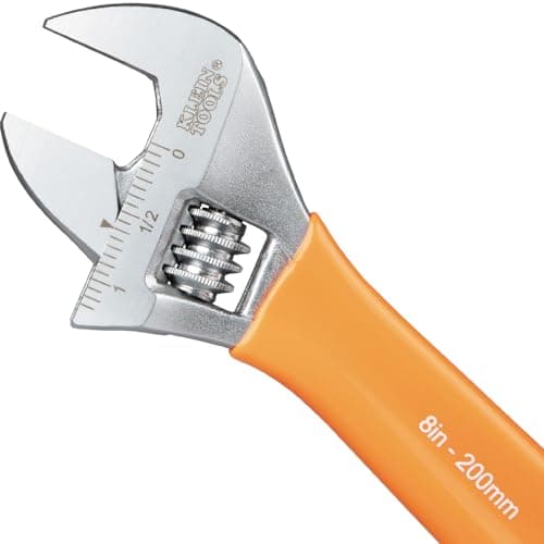 Klein Tools D5073 Adjustable Wrench Set, Extra Capacity, 6-Inch, 8-Inch, 10-Inch, Forged Alloy Steel, Metric and SAE, 3-Piece 8
