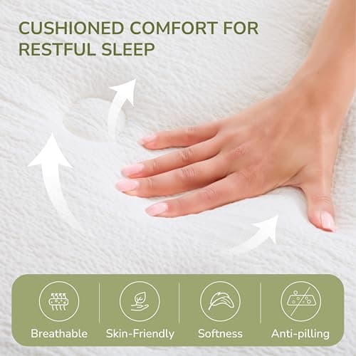 Emerspring Queen Mattress 12 Inch Hybrid Memory Foam Mattress in a Box with Individual Pocket Innerspring for Motion Isolation & Pressure Relief, Edge Support, Medium Firm 5