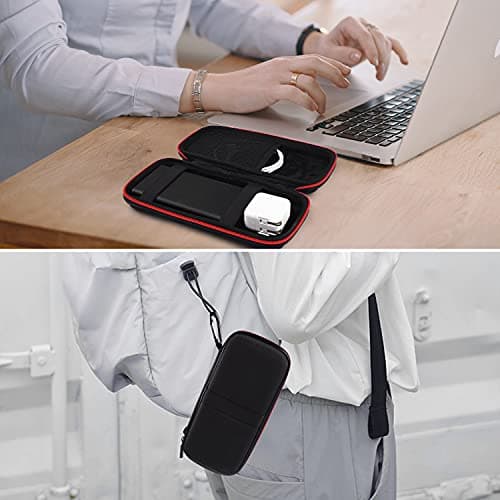 Skynew Power Bank Hard Travel Case Medium Compatible RAV Power 26800/20100/20000mAh, Anker Power Core 26800mAh/ PowerCore +26800mAh, INIU 10000mAh and Miady 10000/15000mAh (Medium Black) 7