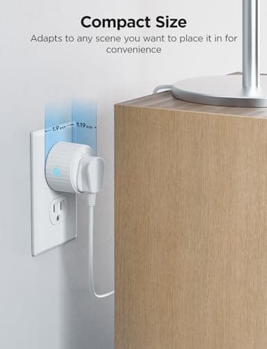 Govee Matter Smart Plug, WiFi & Bluetooth Plug Work with Alexa & Google Home, Smart Outlet with Schedule & Timer, Matter Smart Home with Voice & Remote Control, FCC & ETL Certified for Home, 4 Pack 8