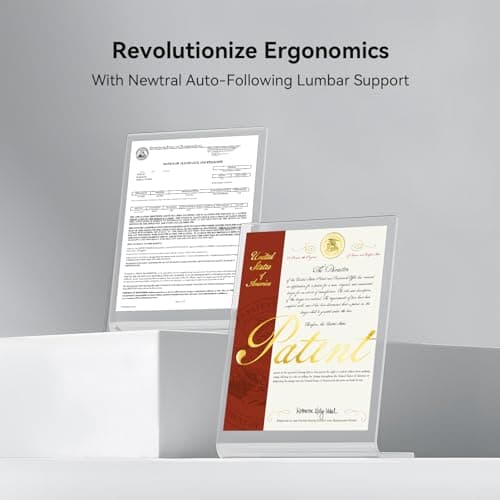 Newtral Office Chair Ergonomic - Home Office Desk Chair, Auto-Following Lumbar Support, 4D Armrest, Seat Depth and Height Adjustable for Long Time Sitting (Without Footrest, Black) 6