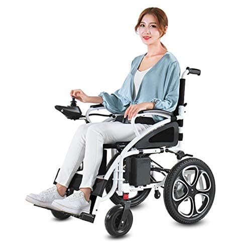 Lightweight Folding Electric Wheelchair – Only 47 lbs, Premium Leather Cushion, Airline-Approved, Dual Motor, Compact Design, 12-Mile Range, 265 lb Capacity (Model1) 7