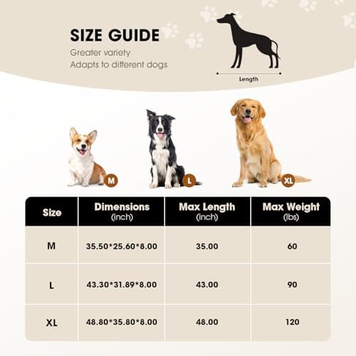 Czpalo Elevated Dog Bed, Raised Outdoor Dog Bed for Large Sized Dogs, Portable Cooling Pet Cot with Breathable & Washable Mesh, Indoor & Outdoor Pet Hammock with Skid-Resistant Feet. 6