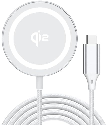 Yootech for Mag-Safe Charger, Qi2 Certified Super Fast Wireless Charging Pad, Real 15W Magnetic Charging Compatible with iPhone 17/17 Pro/17 Pro Max/Air/16/15/14/13/12 Series(No Adapter)(Silver)