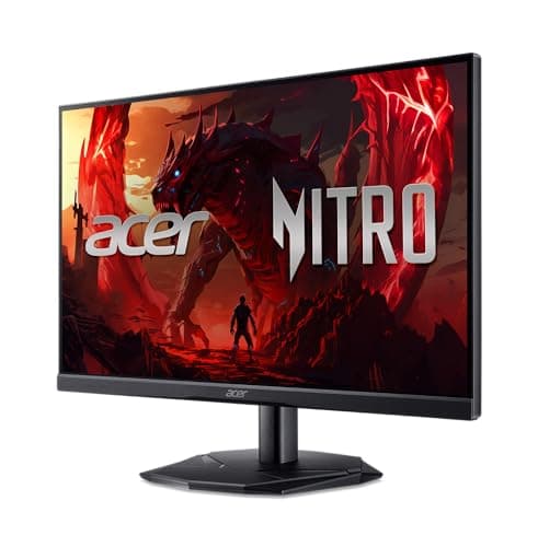 acer Nitro 24.5 Inch Full HD 1920 x 1080 Gaming Monitor | AMD FreeSync | 180Hz Refresh | 1ms (VRB) | 99% sRGB | HDR 10 Support | One Display Port 1.2 & Two HDMI 2.0 | KG251Q P3biip 7