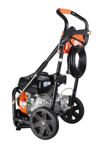 Genkins GPW3200 Gas Powered Foldable Pressure Washer 3200 PSI and 2.5 GPM, Soap Tank and Five Nozzle Set | Compact & Foldable 8
