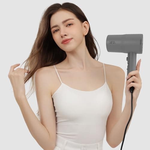 AINA Hair Dryer with Diffuser, Blow Dryer for Women | Advanced Ionic Technology, Ceramic Coating | Cold Shot Features Turbo Heat for Fast Drying and Shine 110V/ALCI (Ash Grey) 7