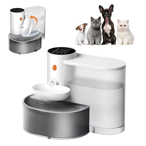 Potaroma Smart Pet Water Fountain, No Filter, 3.5L Large Capacity, Rechargeable Automatic Water Dispenser for Cats and Small Dogs, Wastewater Separation Always Fresh Water