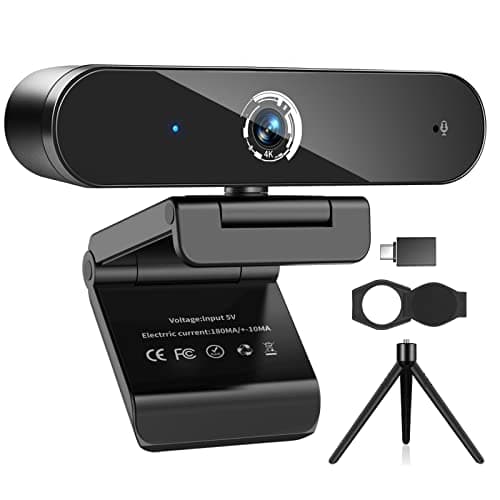 2026! Upgrade M3 PDAF Camera,4K Webcam with Microphone,Nisheng 4K Autofocus Web Camera with Privacy Cover and Tripod,Plug and Play,USB Webcam for Laptop PC,Pro Streaming/Video Recording/Online Classes