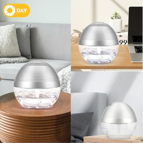 ap airpleasure Water-Based Purifier Air Washer, Air Revitalizer & Freshener, Air Fresher with 6 Colorful lights for Rooms (Silver) 12
