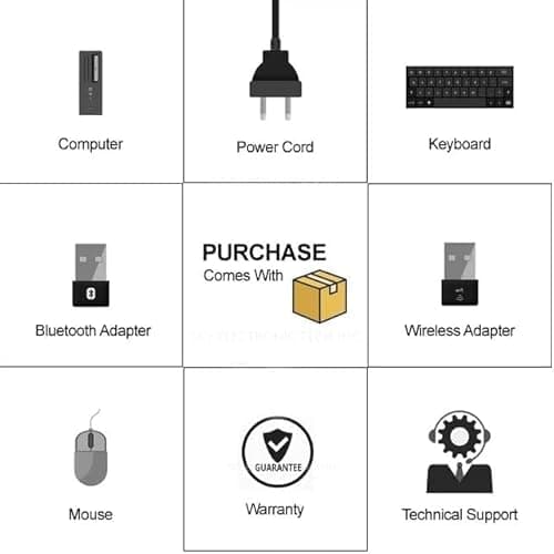 Dell OptiPlex 3040 Mini Tower Desktop Computer PC, Quad-Core i5-6500 up to 3.6 GHz, 8GB RAM, 256GB SSD, Keyboard and Mouse, WiFi, BT, Windows 11 Pro (Renewed) 7