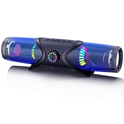 WolfLawS Computer Speakers,Bluetooth SoundBar,Computer Speakers for Desktop Monitor with RGB Light,PC Speakers with Subwoofer,USB Powered Sound Bar for Laptop 3.5mm Headphone Jack