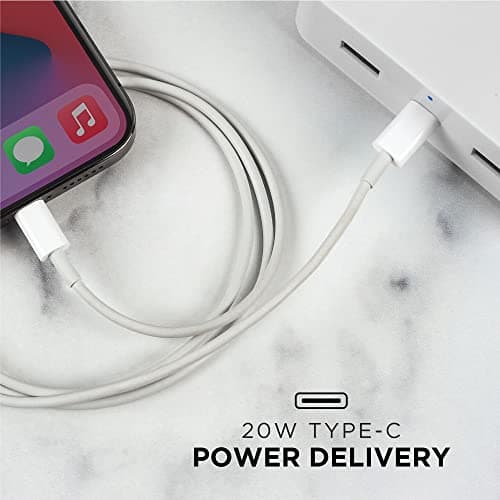 Limitless PowerPro 5-Device Charger with 2X USB Ports, 1x Type-C 20W Power Delivery Port, 2X AC Outlets, and 1,280 Joules of Surge Protection (White) 6