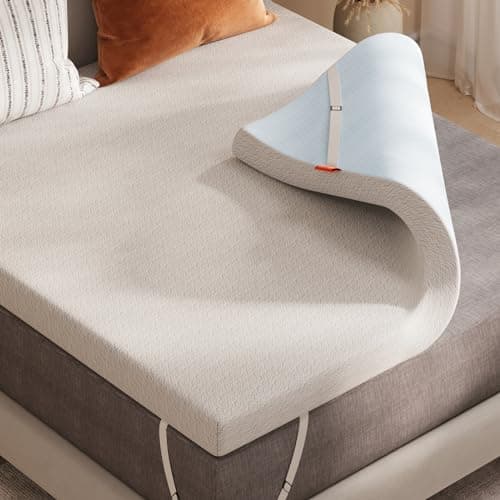 Sweetnight 4 Inch Gel Memory Foam Mattress Topper Full - Dual-Layer Foam with Washable Cover, Cooling Comfort, and Non-Slip Design for a Restful Sleep
