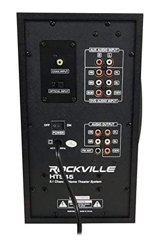 Rockville HTS45 800w 5.1 Channel Home Theater Audio System, Bluetooth Connectivity, USB/SD Playback, Wall-Mountable Speakers, for Home Entertainment 6