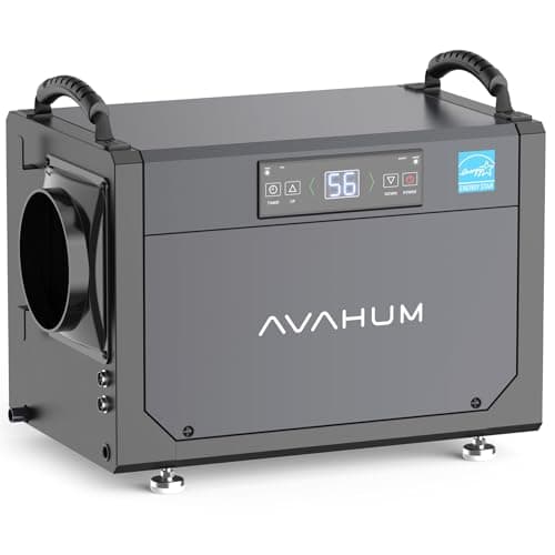 AVAHUM Crawl Space Dehumidifier, 120 Pints Commercial Dehumidifiers with Energy Star for Basement with Drain Hose, Industry Water Damage Restoration, Portable, Whole House,Auto Defrost