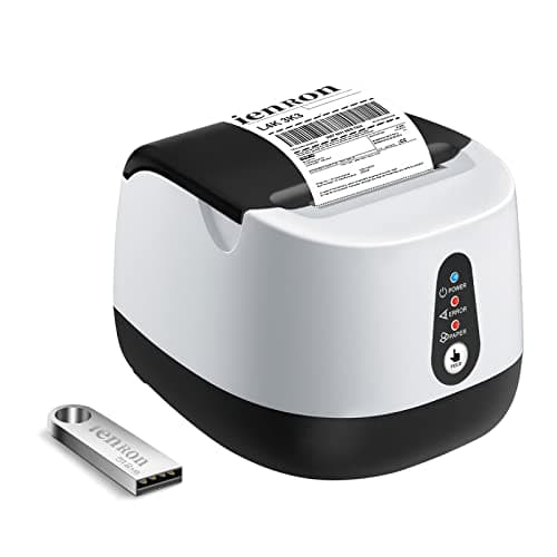 ienRon Thermal Receipt Printer, 58mm Max-Width POS Printer with High-Speed Printing and Advanced Thermal Technology, Support ESC/POS Window Linux Operating System Printing