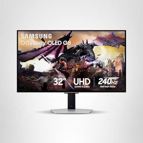 Samsung 32" Odyssey OLED G8 (G80SD) Series 4K UHD Smart Gaming Monitor w QD-OLED, 240Hz 0.03ms, G-Sync Compatible, Glare-Free Display, Sleek Metal Design, LS32DG800SNXZA, 3 Yr Warranty 26