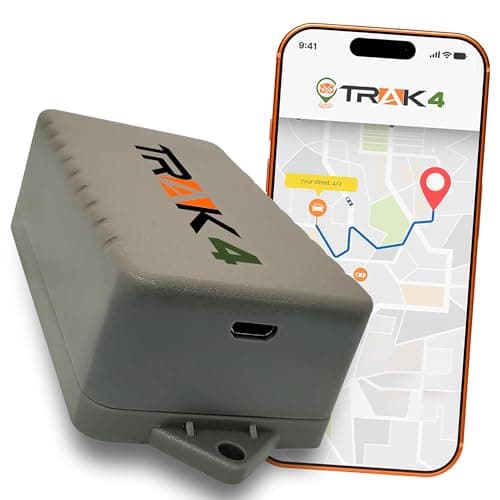 Trak-4 GPS Tracker for Vehicles, Assets, Equipment. Long Battery Life, Waterproof, Global Tracking. Low-Cost Subscription Required.