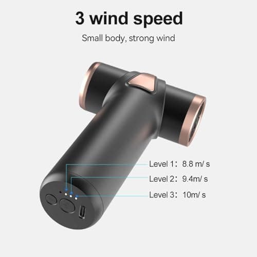 Concare Cordless Hair Dryer No Hot Air, Mini Blow Dryer, Aluminum Air Duster Keyboard Cleaner for Computer Keyboard Electronics Cleaning, Outdoor Hiking, Camping, Air Cushion Inflation 7