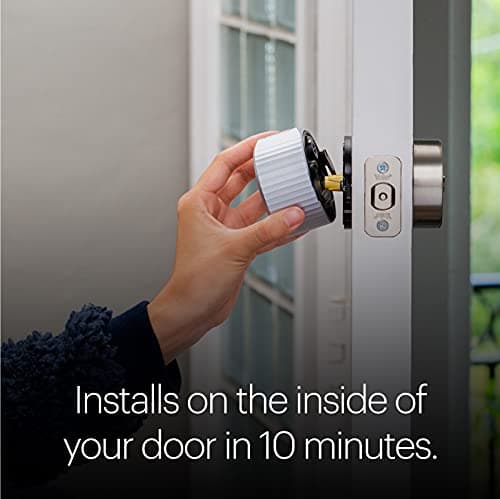 August Home, Silver Wi-Fi Connected Smart Keyless Entry Door Lock, Electronic Door Lock Fits Your Existing Deadbolt in Minutes, ‎ ‎AUG-SL05-M01-S01 6