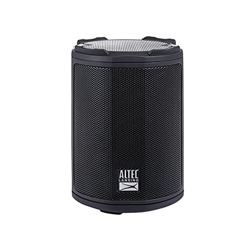 Altec Lansing - HydraMotion Wireless Bluetooth Speaker with 360 Degree Sound, Portable IP67 Waterproof for Outdoors, Shockproof, Snowproof, Everything Proof, 12 Hour Playtime (Black)