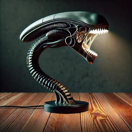 BLANFRUXQ Alien Lamps Space Xenomorph Alien Lamp LED Table Lamp Biological Light Stand, Bedroom and Home Decorative Lighting Fixtures Alien Desk Lamp
