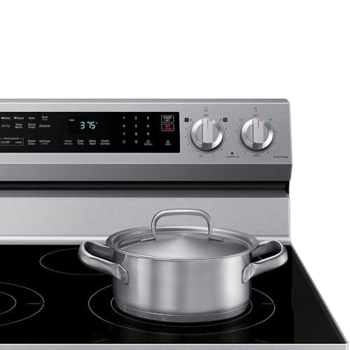 Samsung 6.3 Cu. Ft. Smart Freestanding Electric Range with No Pre-heat Air Fry & Convection, Stainless Steel, NE63A6511SS/AA 7