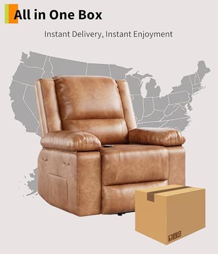Garvee Electric Lift Recliner Chair - Heat and Massage, PU Leather Power Lift Recliner for Elderly & Mobility Impaired, Adjustable Back and Legs, Heavy Duty Lift Chair for Seniors 7
