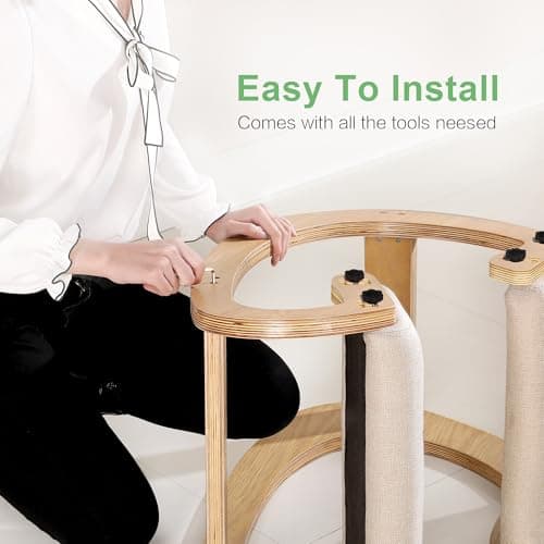 Predawn Adjustable Ergonomic Kneeling Chair – Custom Height Rocking Posture Stool with Thick Cushions, Solid Wood Frame, Knee Support Seat for Adults, Office or Meditation Use(White Oak) 7