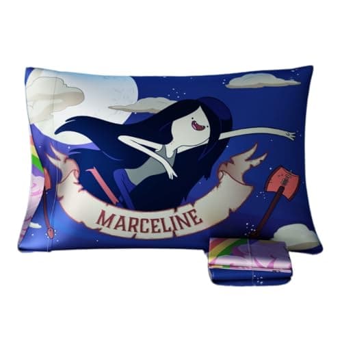 Adventure Time Marceline Princess Bubblegum Beauty Silky Satin Standard Reversible Pillowcase Cover 20x30 for Hair and Skin, (Officially Licensed Product) by Franco Collectibles