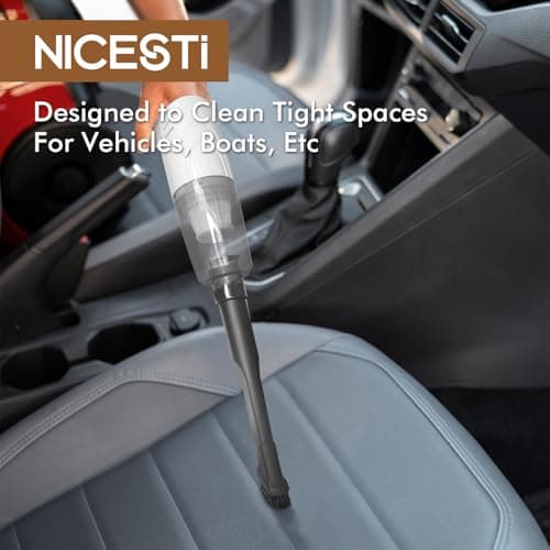 NICESTi 3-in-1 Stick Vacuum Cleaner for Hard Floor and Low Pile Carpet, 0.5L Capacity, with Crevice Tool 6