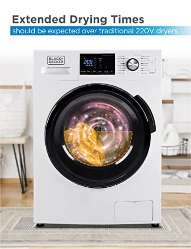 BLACK+DECKER Washer and Dryer Combo, 2.7 Cu. Ft. All In One Washer and Dryer with LED Display & 16 Cycles 8