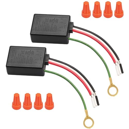 Touch Dimmer Switch 2 Pack, 3 Way Touch Control Modules, Replacement Sensor with 3 Levels Dimming Function, Desk Lamp Switch Repair Kits with Wire Caps, Fit Dimmable LED, Incandescent, Halogen Bulbs