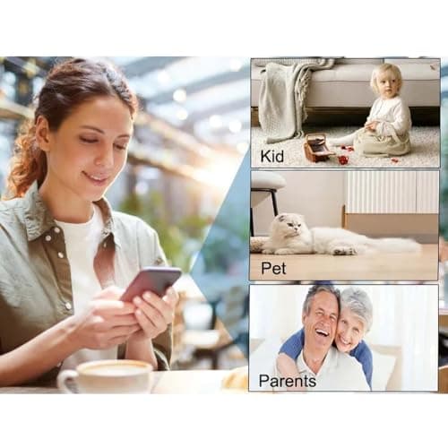 Small Indoor Outdoor Camera Security Wireless Home Cameras 4K Mini WiFi Pet Camaras, HD Tiny Nanny Cam,Wide Angle,Night Vision, Home Indoor Outdoor Camara,Can No Need WiFi Cams For House Security 8