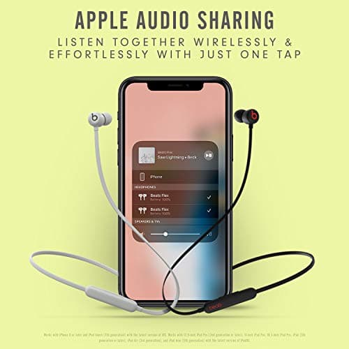 Beats Flex Wireless Earbuds - Apple W1 Headphone Chip, Magnetic Earphones, Class 1 Bluetooth, 12 Hours of Listening Time, Built-in Microphone - Flame Blue 7