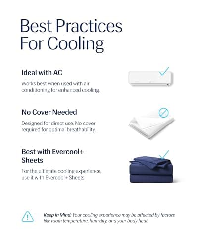 REST® Evercool® Cooling Comforter, Twin/Twin XL, Blanket for Hot Sleepers, All Season Bedding to Keep Cool for Night Sweats, Breathable Lightweight Blanket, 68"x90" Inches, Midnight Blue 7