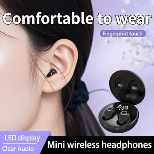 Honcas Mini Invisible Earbuds for Work and Sleep - Best Small Earbuds for Small Ear Canals 5