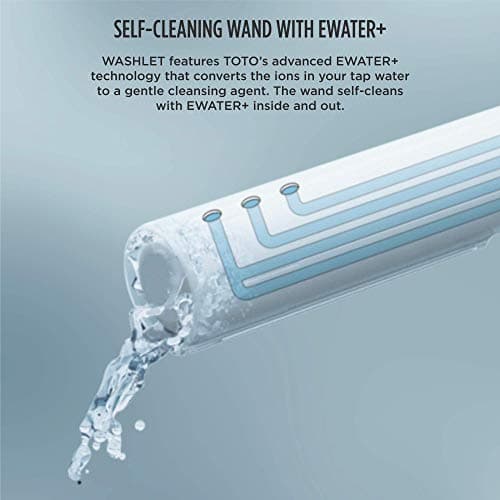 TOTO® WASHLET® C5 Electronic Bidet Toilet Seat with PREMIST and EWATER+ Wand Cleaning, Elongated, Cotton White - SW3084#01 10