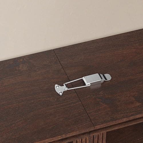 JAHRSTIM Halston Narrow Bookcase, Adjustable Storage Open Display Shelving Unit for Home and Office Space, 15.75”L x 13.78”W x 72.8”H, Dark Cherry 9