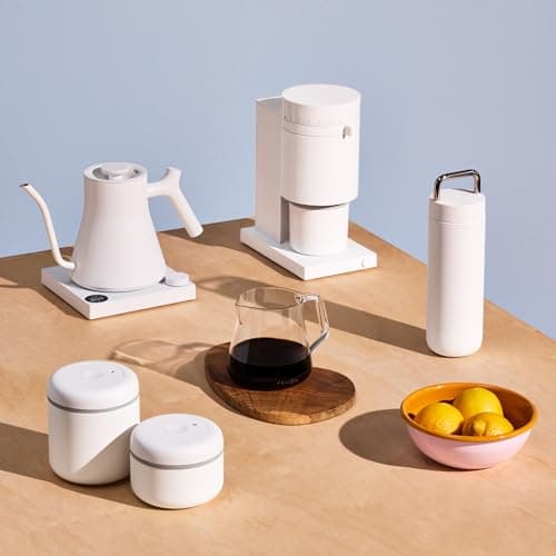 Fellow Stagg EKG Pro Electric Gooseneck Kettle - Pour-Over Coffee and Tea, Quick Heating, Precise Temperature Control, Scheduling, Built-in Brew Timer, Matte White, 0.9 Liter 5