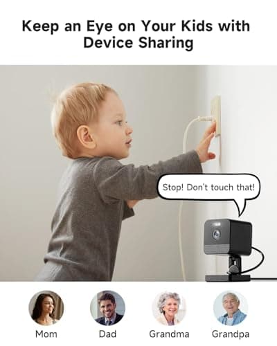 ORANZI 1080P 2.4g/5g Indoor Camera, Plug-in Cameras for Home Security w/Night Vision, Baby/Elder/Home Indoor with Phone App, Motion Detection, 2-Way 6