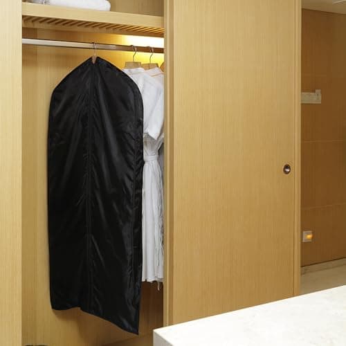 Lewis N. Clark Travel Garment Bag Cover for Airplane, Car, Everyday Use-Heavy-Duty, Lightweight, Water-Resistant, Perfect for Suits, Dresses, or Uniforms, 47” Length, Black, One Size 6