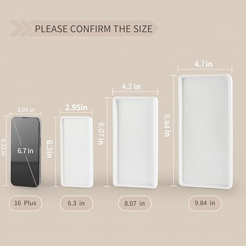 Gurygo 8" Bathroom Trays - Ceramic Vanity Tray for Bathroom - Small Ceramic Tray - Kitchen Soap Trays - Porcelain Dispenser Organizer for Kitchen Bathtub Counter (White) 7