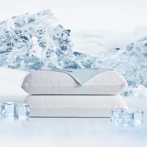 Bedtter Cooling Pillow with Gel Memory Foam and Cooling Case for Cooling Sleep (1 Pack), Bed Pillow for Side Sleepers, Neck and Shoulder Pain Relief, Washable Cover, 25"x15"x5" 9